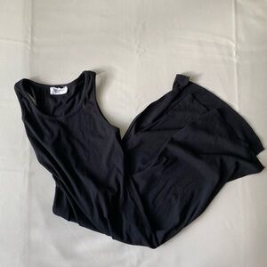 Carly Jean Los Angeles Small Basic Black Ribbed Tank Dress